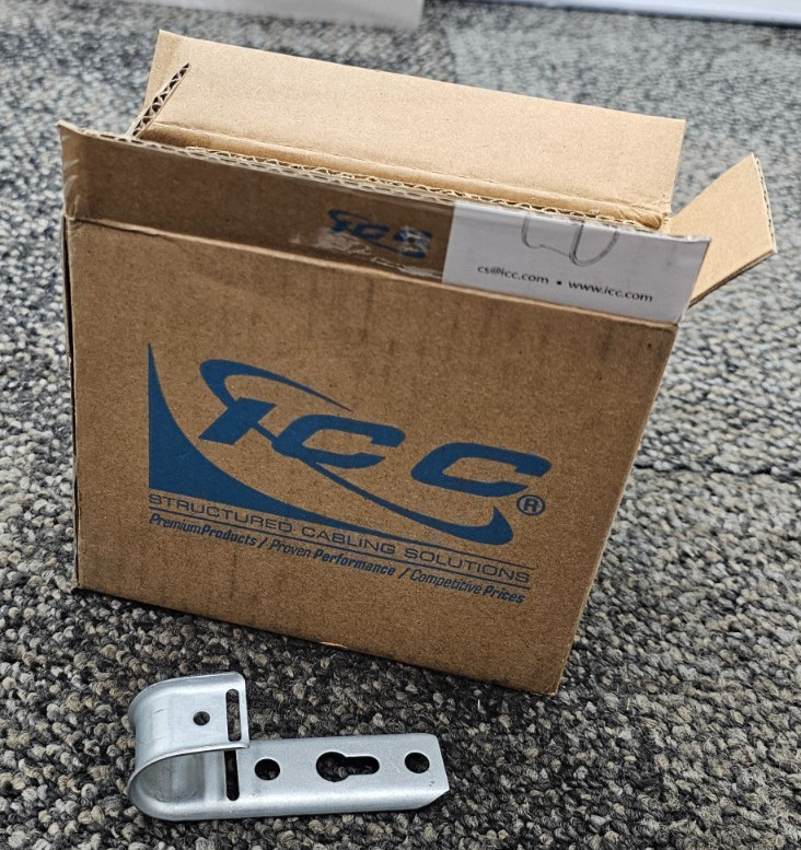 (QTY 25) ICC ICCMSJHK22 J-Hooks 3/4″ Ceiling Wall Mount Installation Hardware