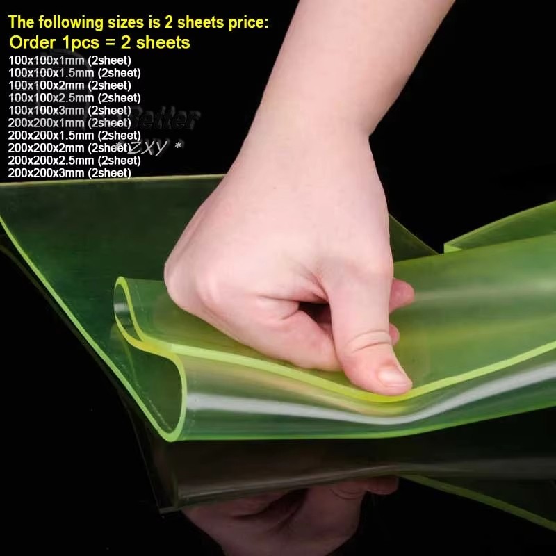 PU Rubber Sheet Polyurethane Plate Urethane Rubber Board Cushion Thick 1mm-50mm