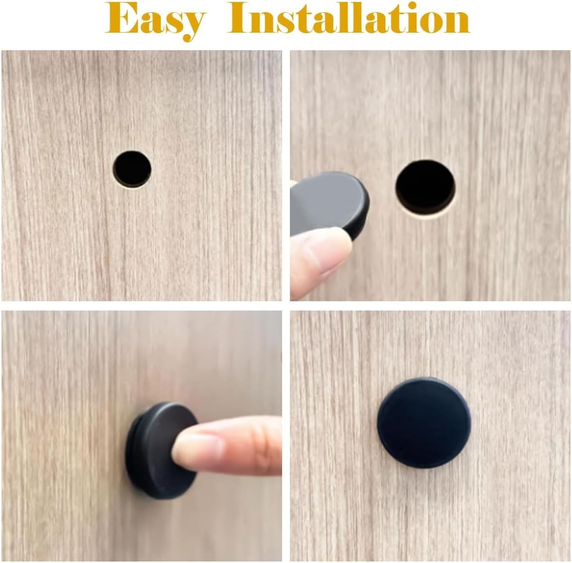 125PCS Rubber Hole Plugs Assortment 8 Sizes Snap Lock