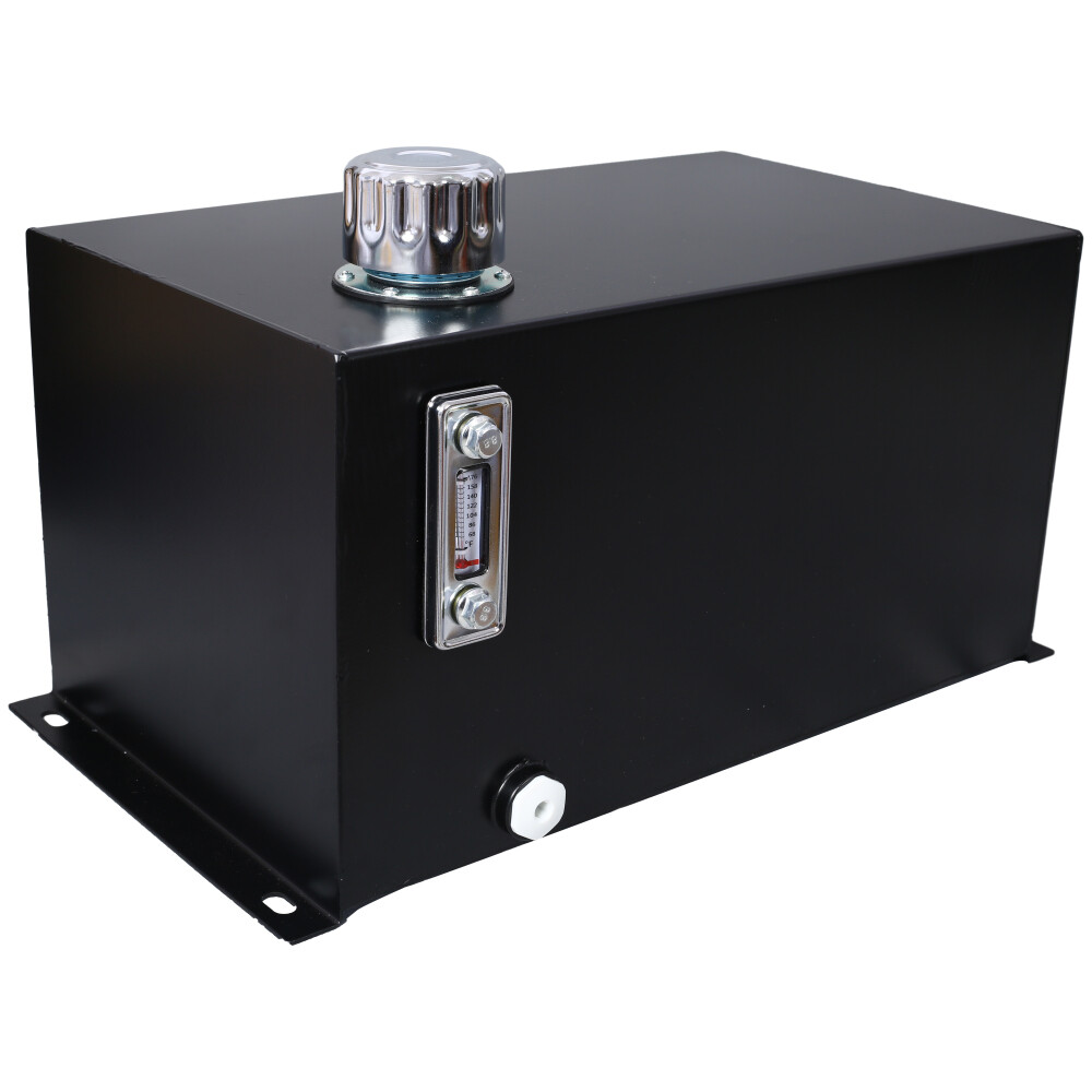 5 Gallon 14 Gauge Steel Hydraulic Fluid Reservoir Tank with Inlet 1-1/2″ FNPT
