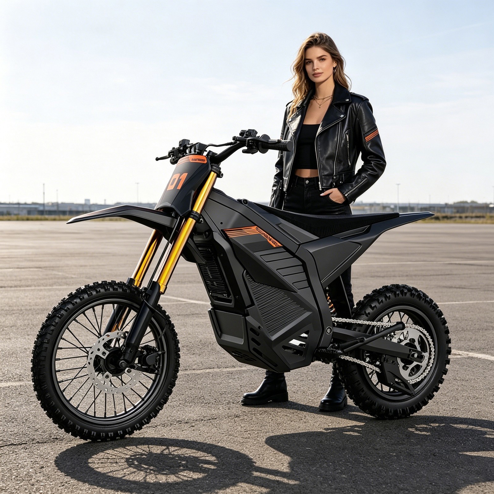 Adult Electric Dirt Bike Peak 6000W 60V/30AH 50MPH Off-Road Motorcycle E-Bike