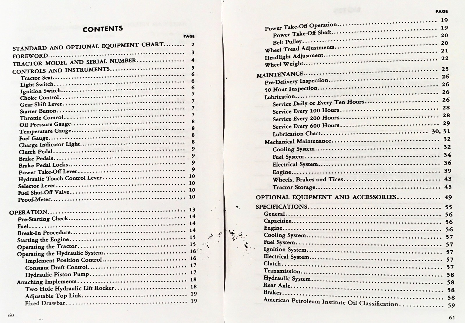 Ford 1821 1841 Gasoline Tractor Parts Operators Manual Owners Set Catalog Book