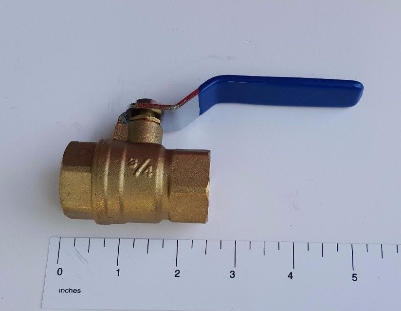60 Pieces 3/4″ Female Ball Valve, NPT Threaded Ball Valve, 1/4 Turn 26-1-7=60