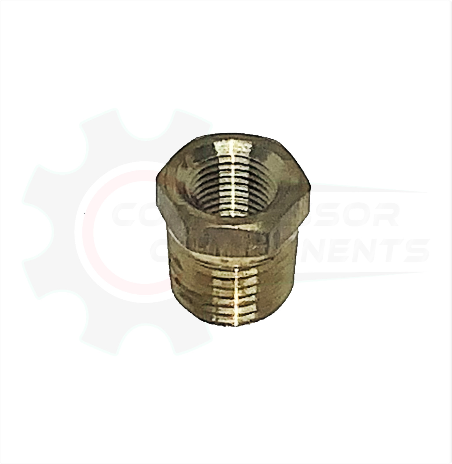 1/4″ MNPT x 1/8″ FNPT Brass Reducer Bushing Adapter / Pipe Reducer Hex Fitting