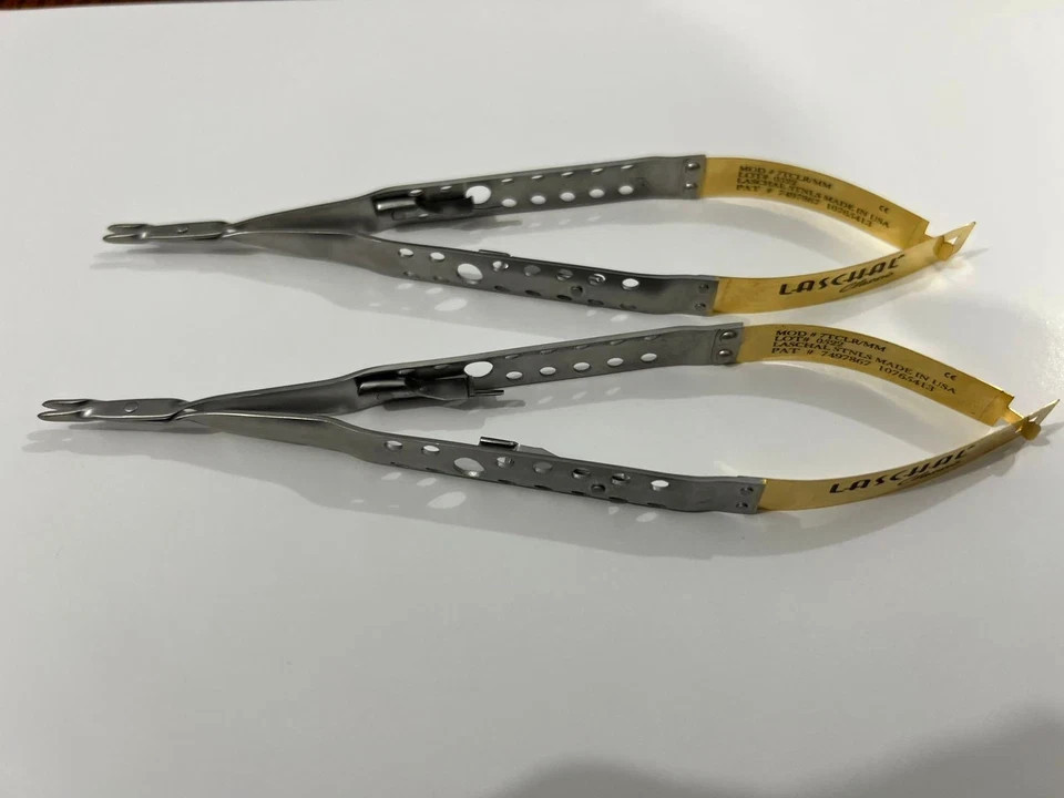 LOT OF 2 Laschal Castroviejo Needle Holder. diamond, 18CM, Straight
