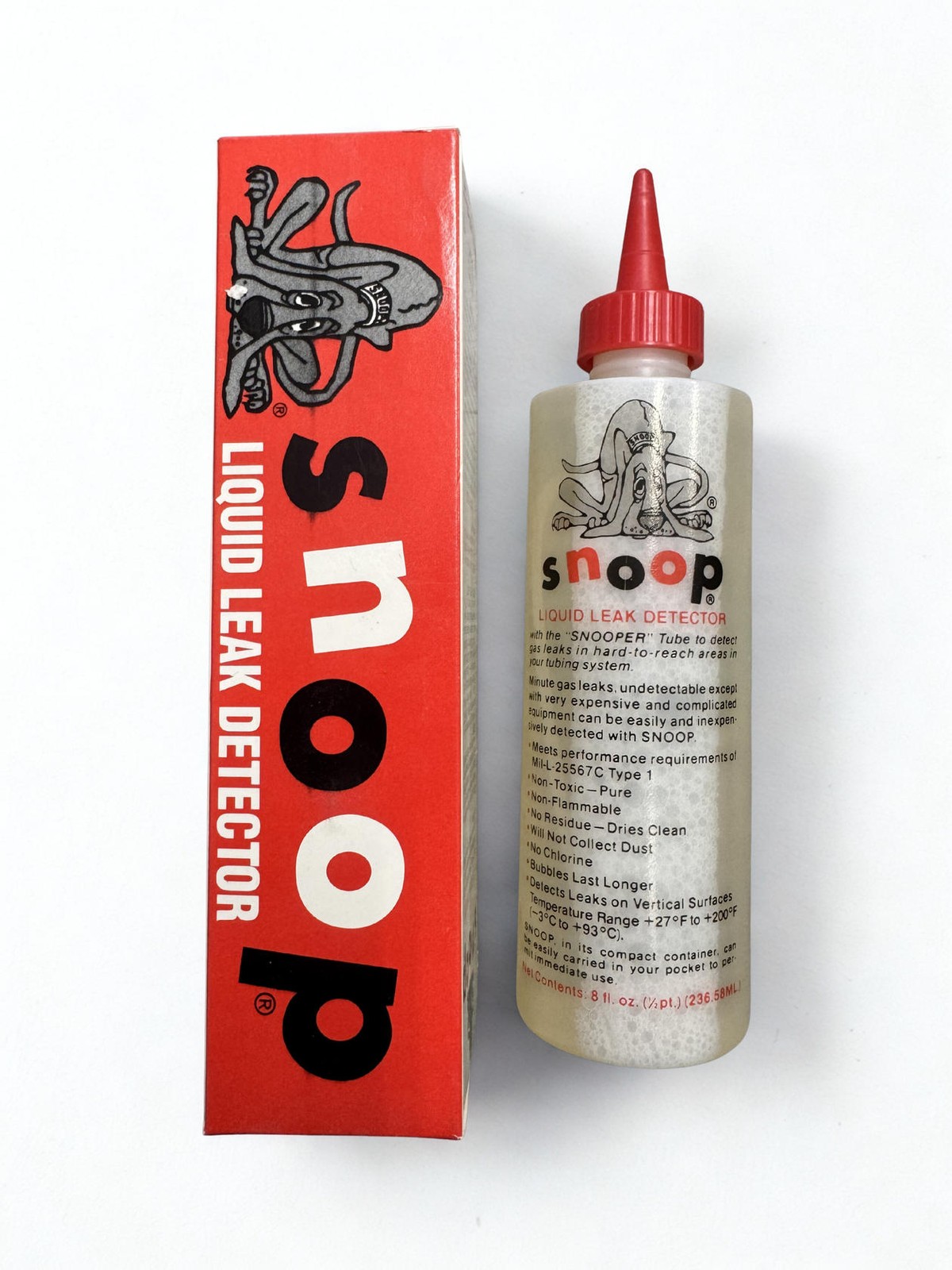 Snoop Liquid Leak Detector, Original Box 8 Ounces, Sealed – New!