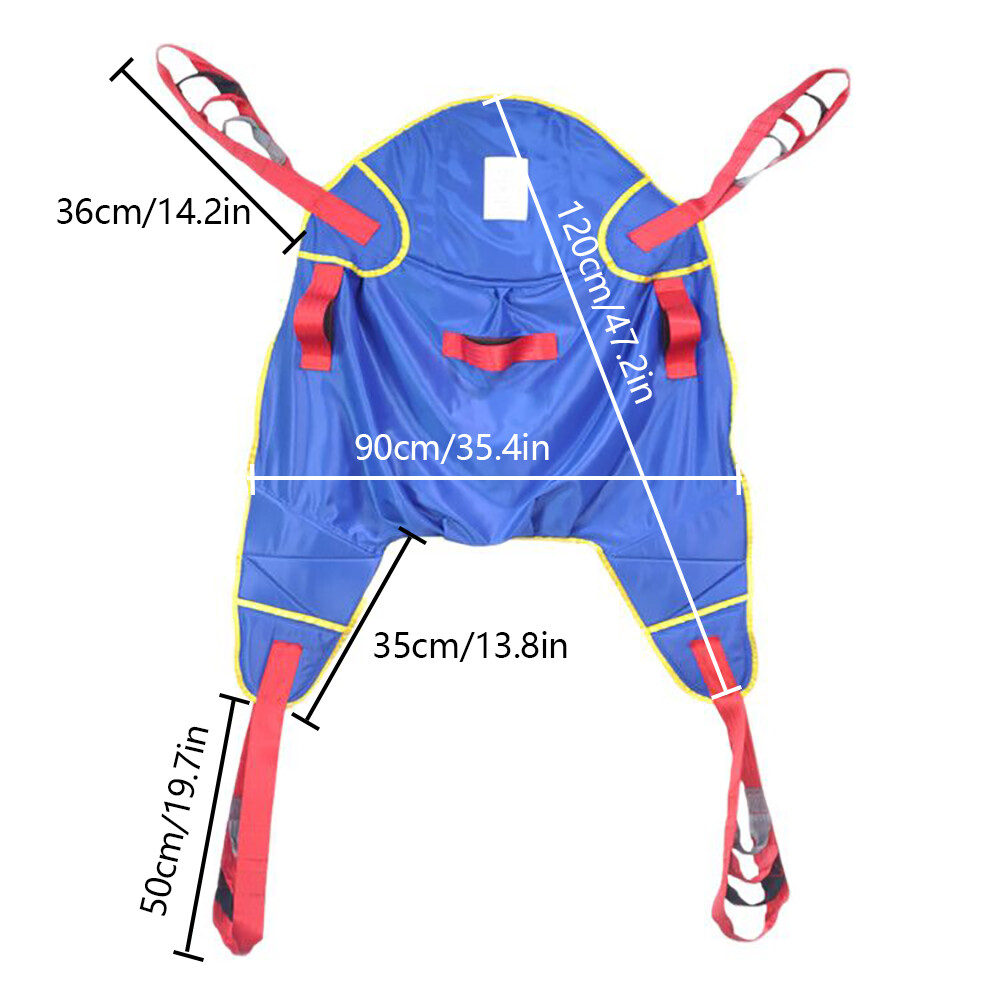 Comfortable Patient Lift Sling Full Body Protective Hoyer Drive Transfer Belt US