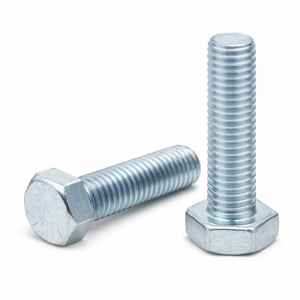 BULK BOX! 1″-8×7 1/2″ Hex Cap Screws Grade 5 (import Excl Tw) Zinc CR+3 20pcs