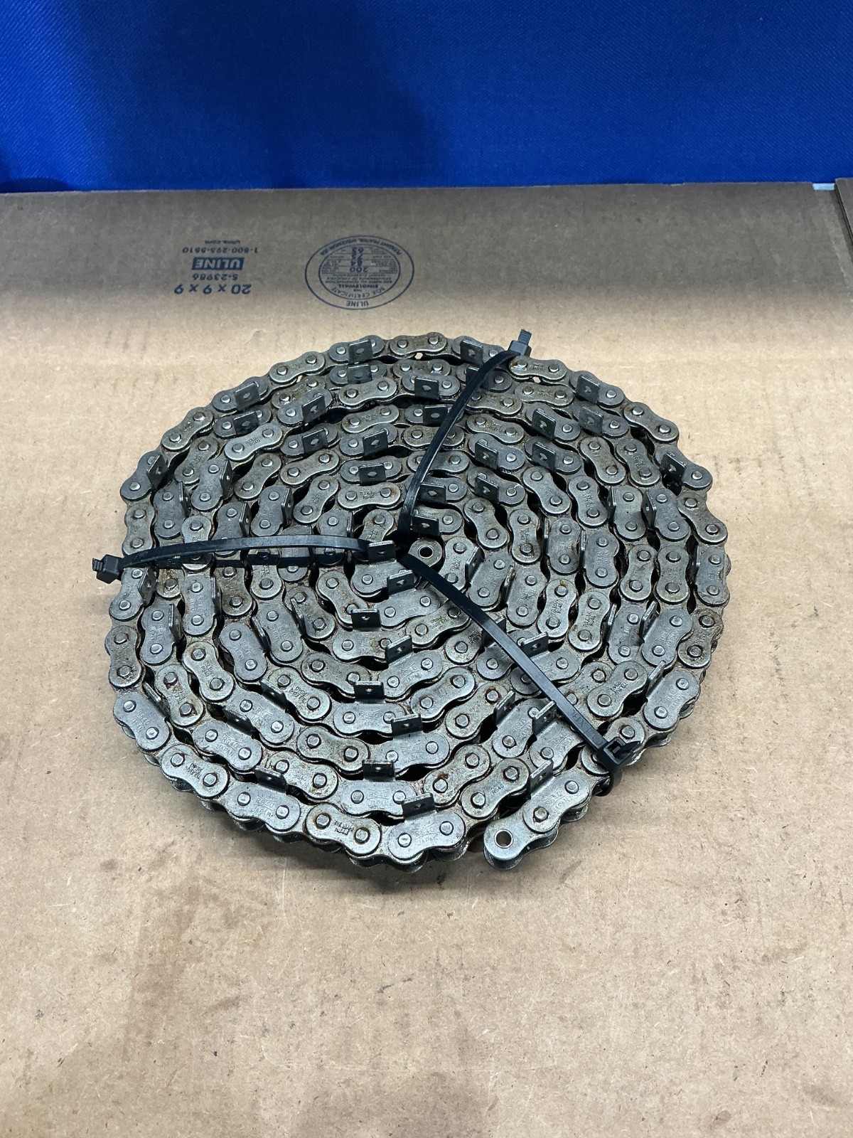 US TSUBAKI 40 Riveted 4L/K-1 Roller Chain 10’ NO MASTER LINK