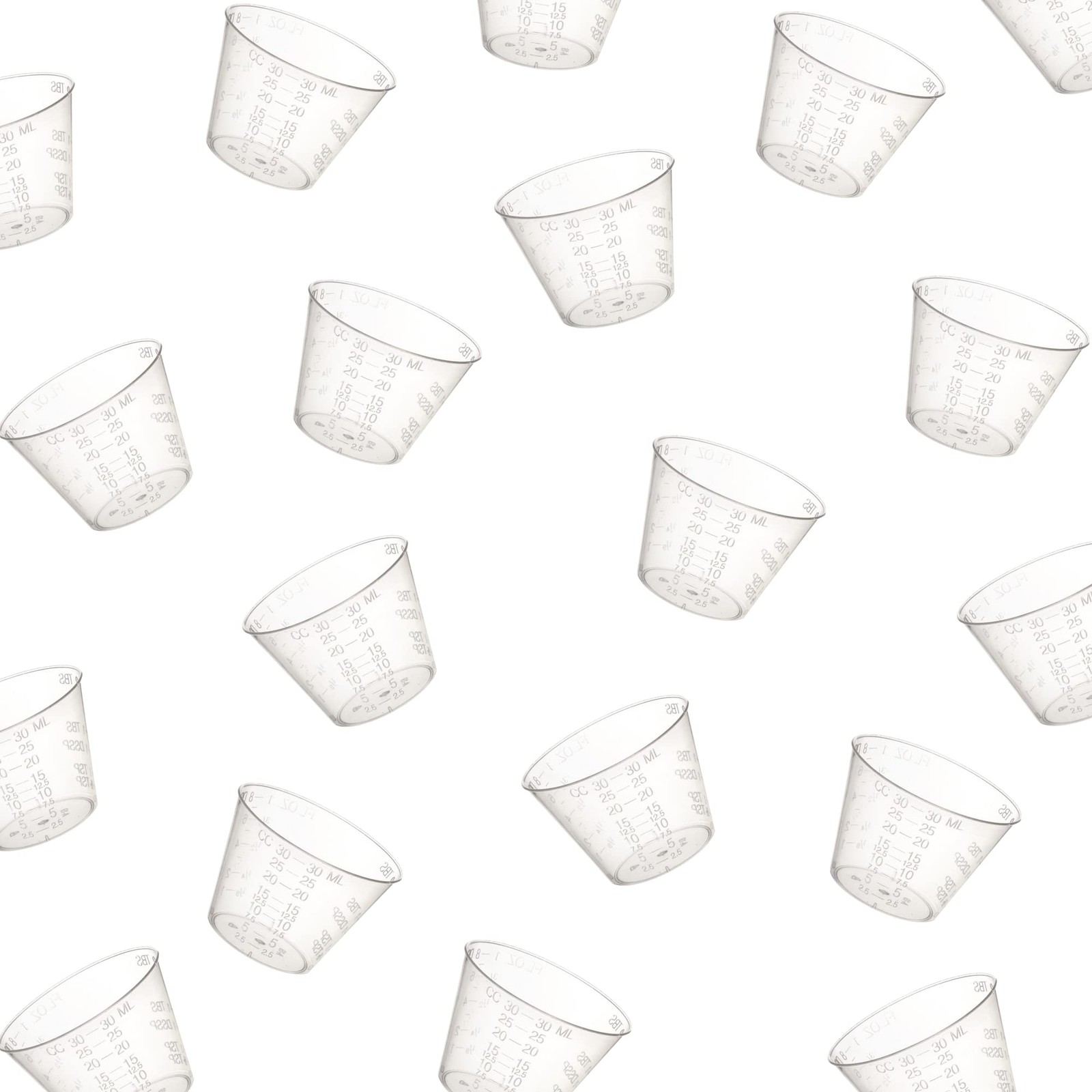 Perfect stix [100 Count – 1 oz Disposable Graduated Plastic Medicine Cups – F…
