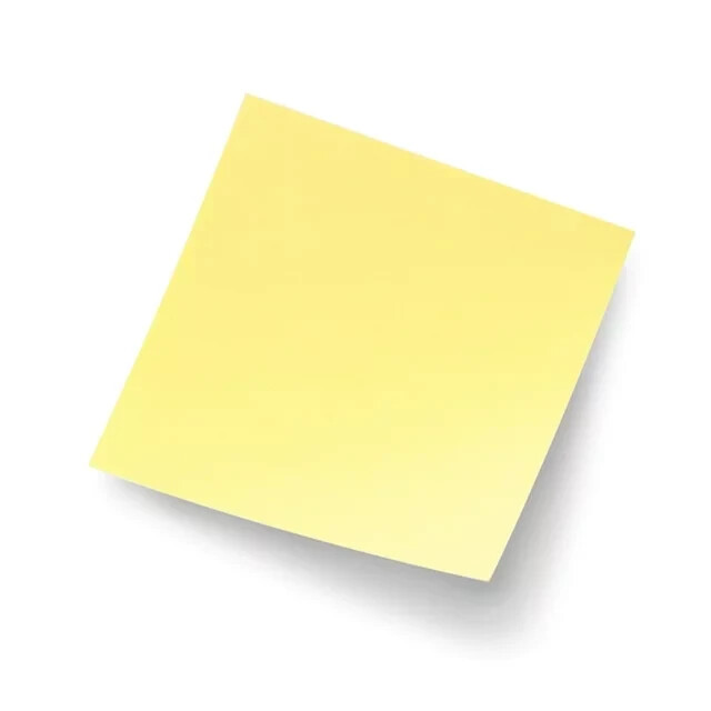 Post it Notes, 3 in x 3 in, Canary Yellow, 4 Pads 3 Pack