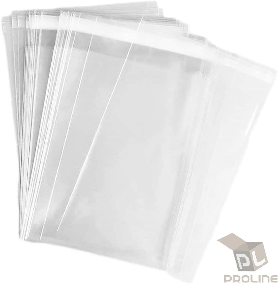 100 pcs Resealable Poly Bags Transparent OPP Bag Plastic Bags Self Adhesive Seal