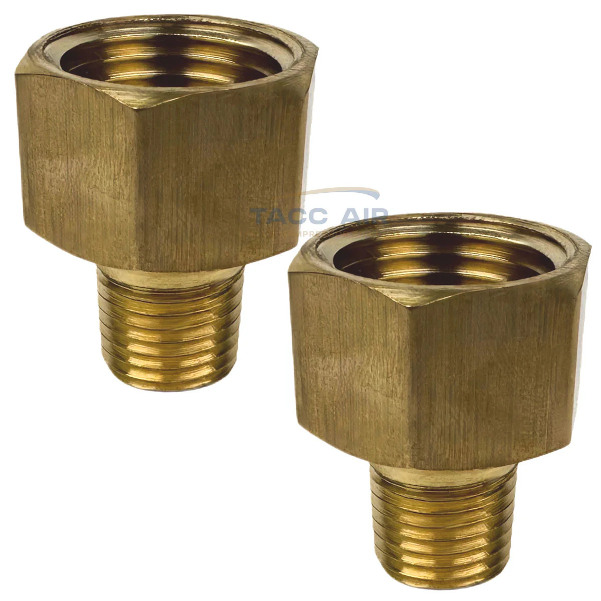 2 Pack Brass Reducer Adapter 1/2″ Female X 1/4″ Male NPT Pipe Reducing Fitting