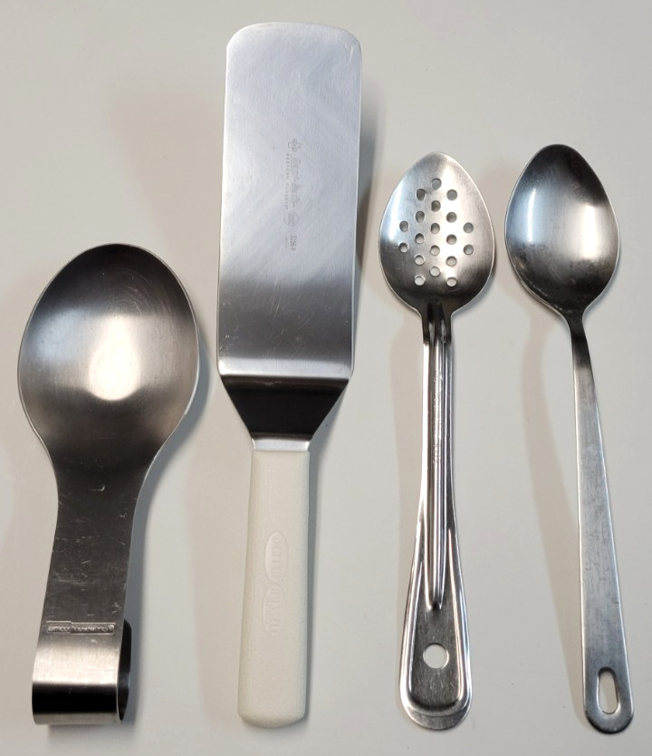 Dexter Russell Spatula Amco Spoon Rest Wolfgang Puck Vollrath Spoons MIXED LOT