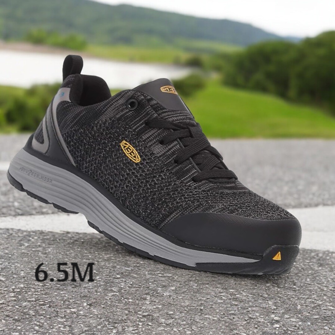 Keen Womens size 6.5M Sparta Black Grey Alloy Toe ESD Work Shoes ~ runs small