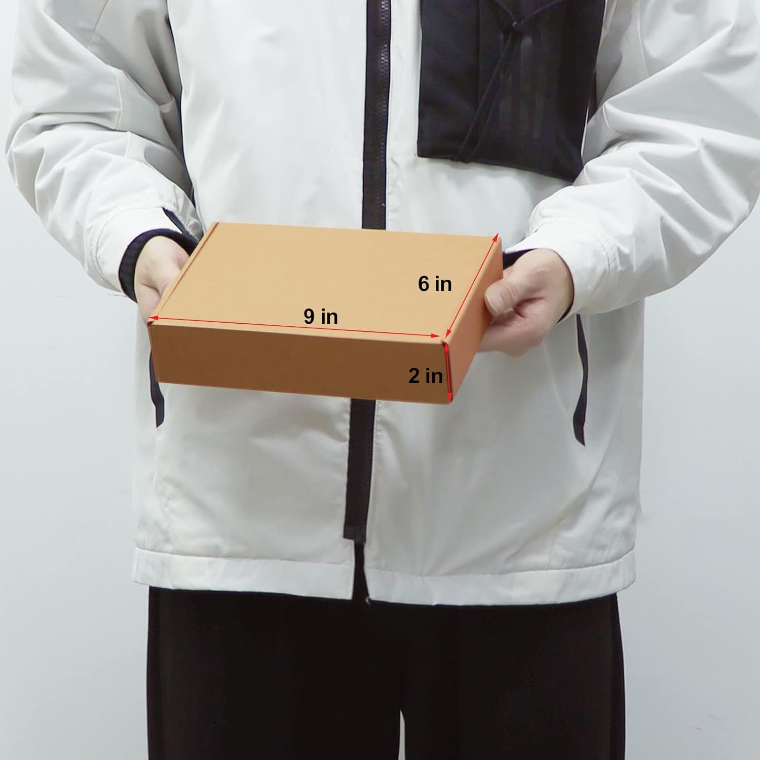 9 x 6 x 2 Inches Shipping Boxes (50 Pack) Small Corrugated Cardboard Box