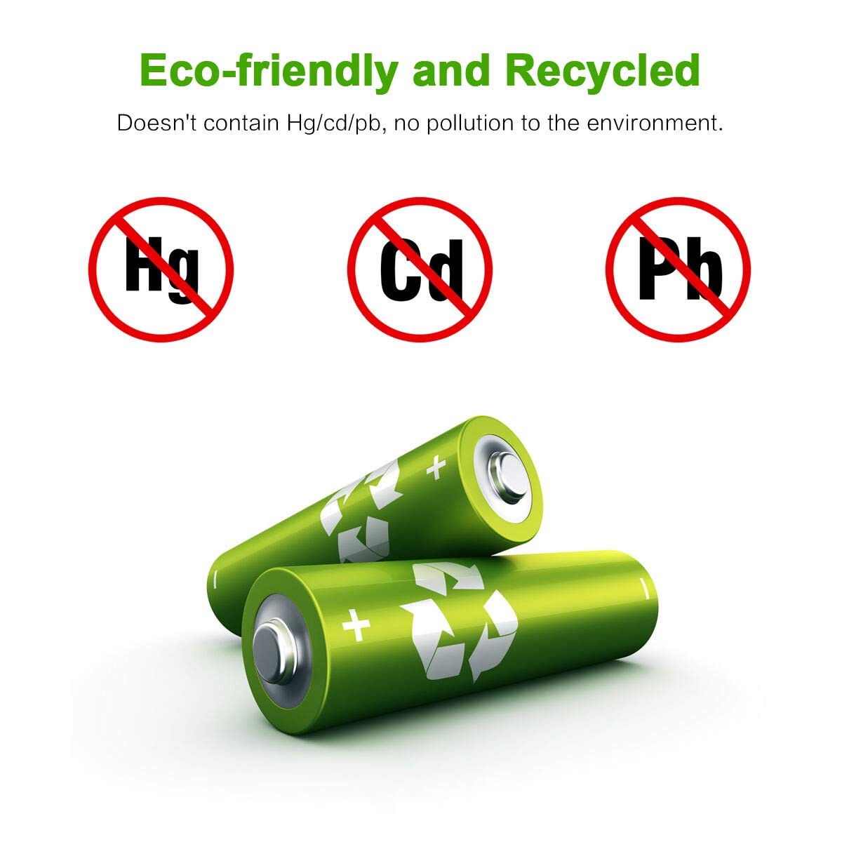Ebl Aa Rechargeable Battery 10 Pack 2500Mah Ni-Mh Double A Pre-Charged