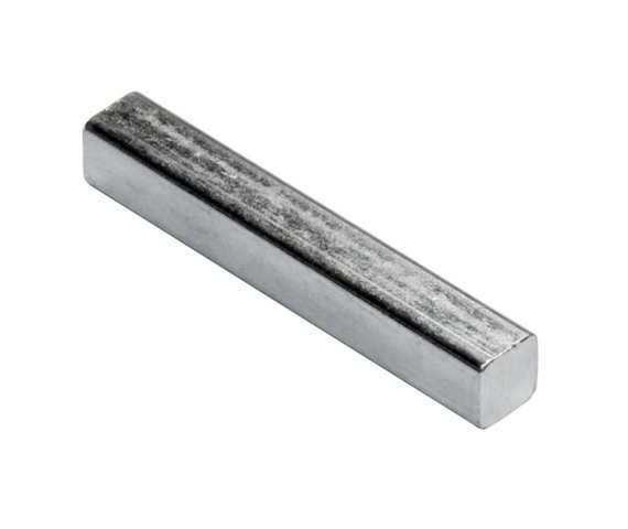 Machine Key 1/4 x 1/4 x 1-1/4 Form B Cbn Steel ZC Trv Undrsz (100 Pieces)