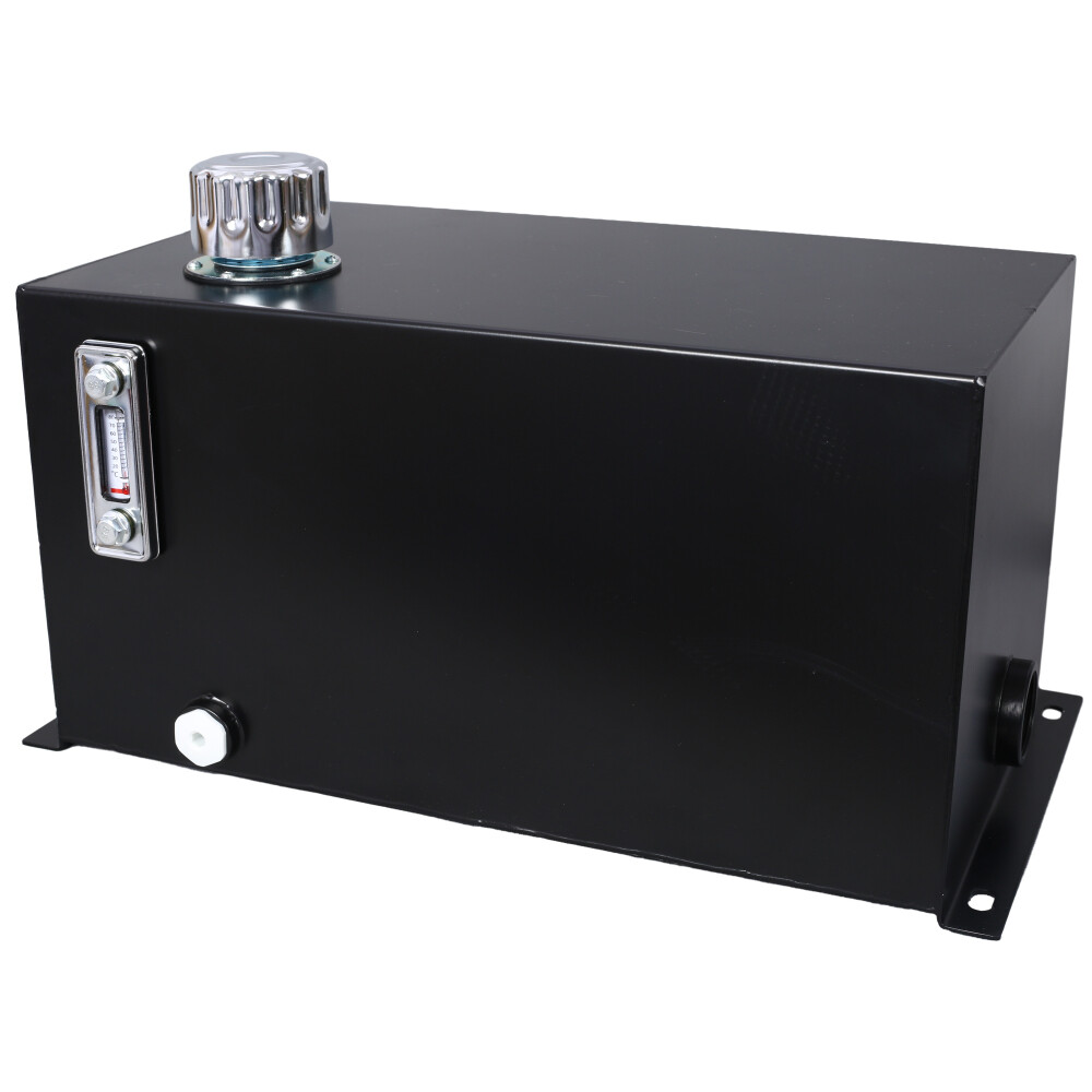 5 Gallon 14 Gauge Steel Hydraulic Fluid Reservoir Tank with Inlet 1-1/2″ FNPT