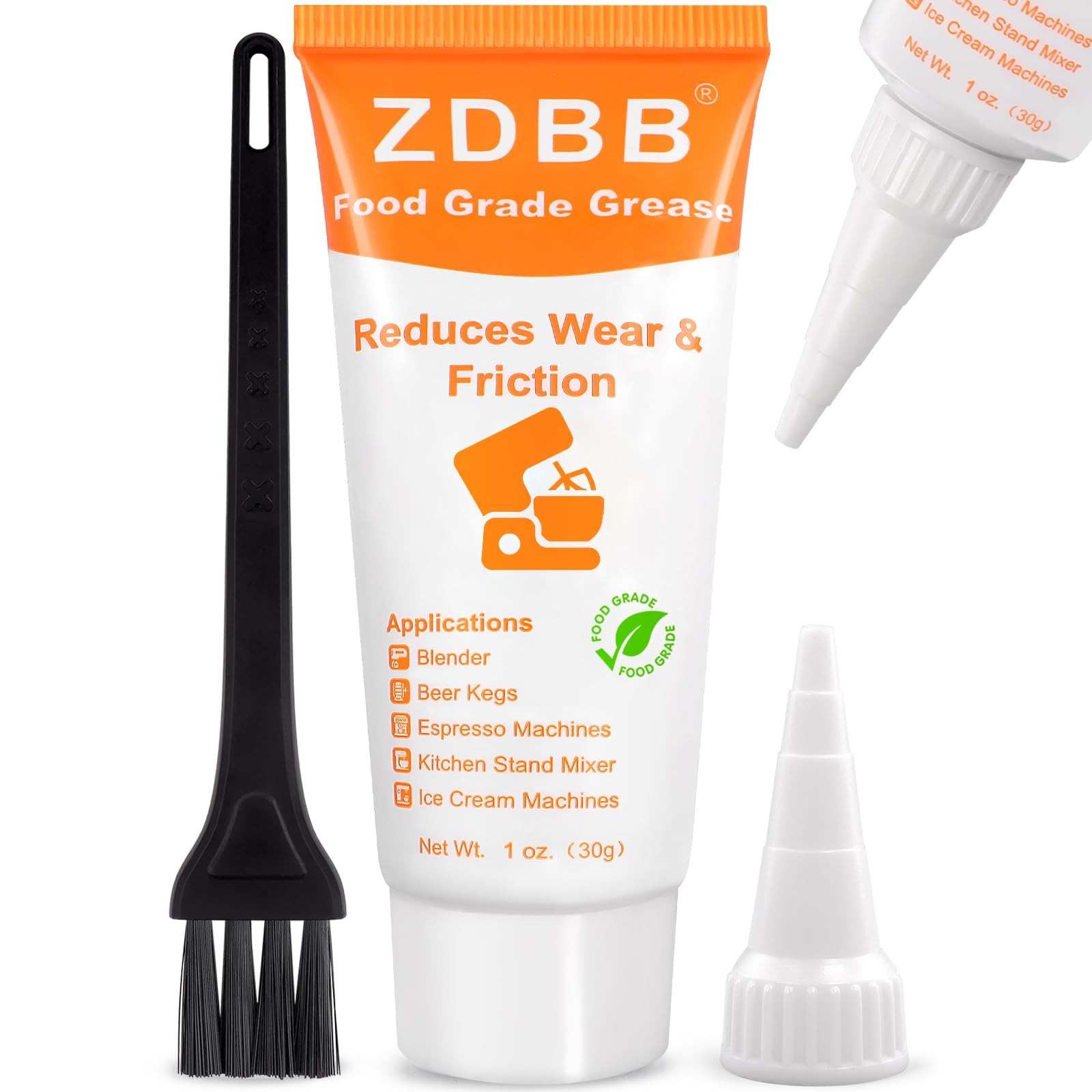Food Grade Grease HeavyDuty Waterproof PTFE Lubricant 1 oz 1Pack for Food Equi