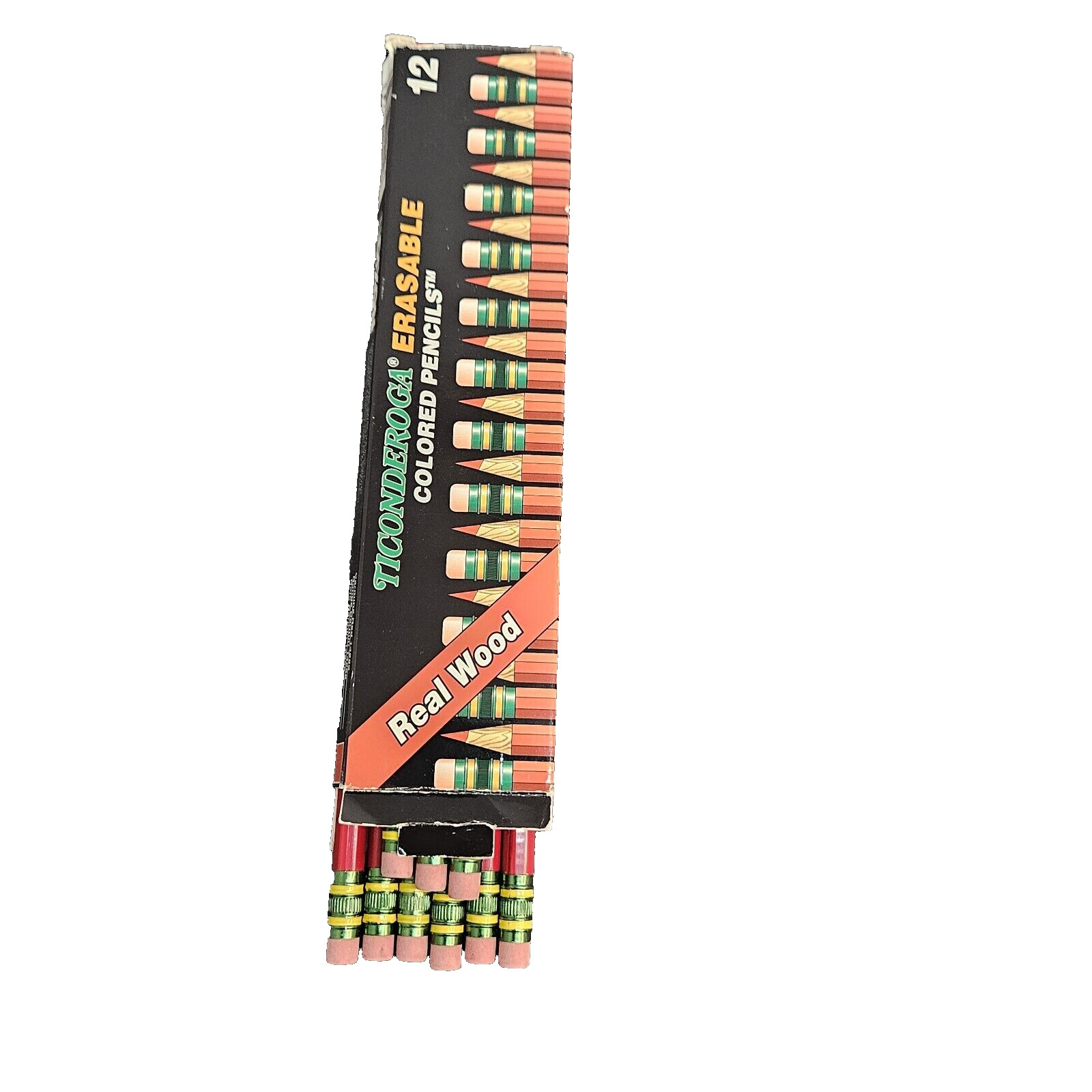 Ticonderoga Erasable Carmine Red 425T 14259 Checking Pencils, Partial Box of 9