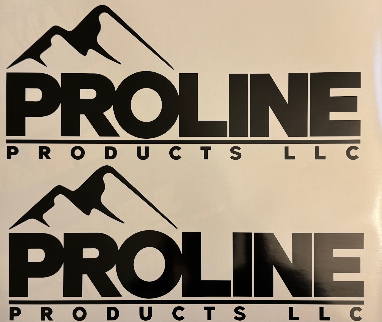 ProLINE Enclosed Trailer Decals Stickers ( Set of 2) White or Black 12″-36″