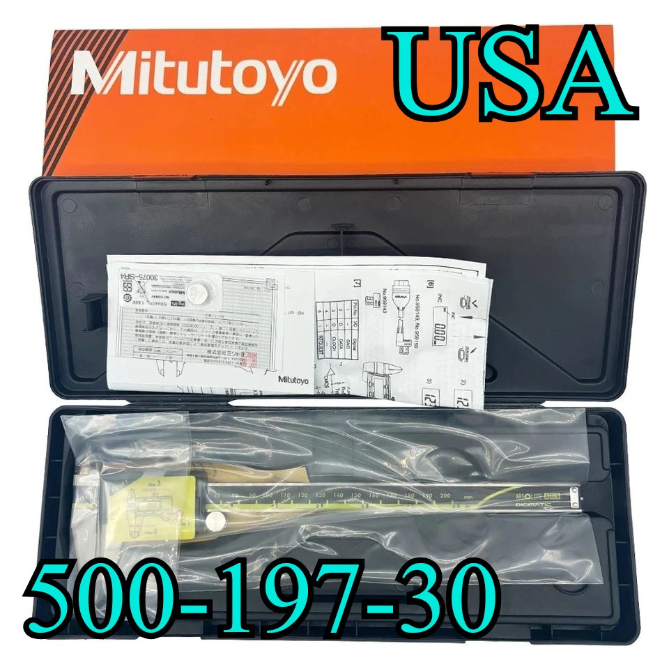 500-197-30 Mitutoyo 200mm/8″ Absolute Digital Digimatic Vernier Caliper US