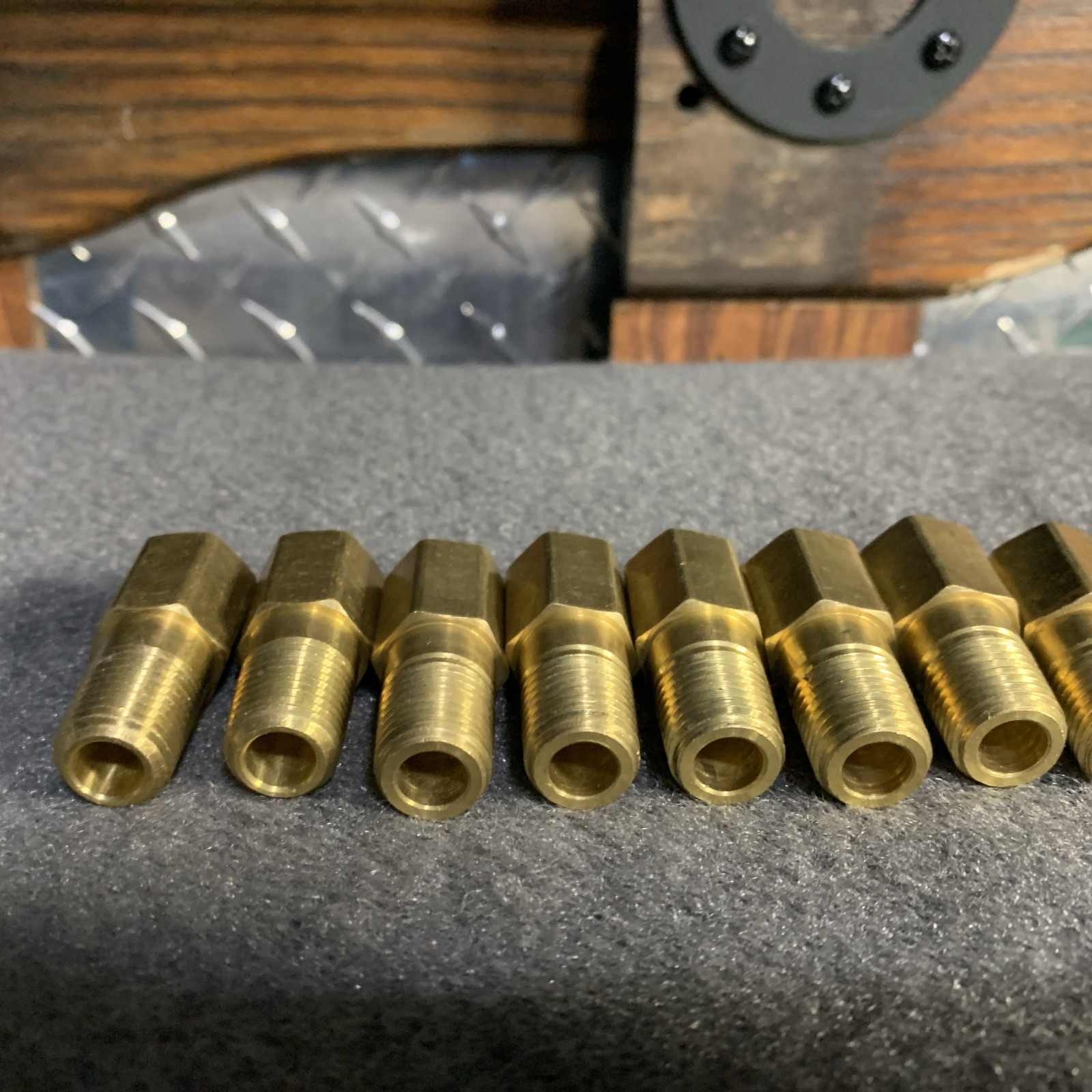 1/4”Female NPT x 1/4” NPT Pipe Filling Extender Brass Aprx 1-9/16 Overal Length