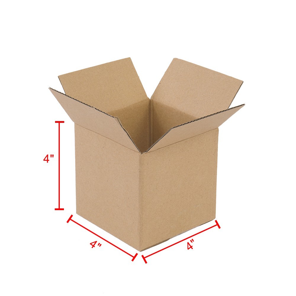 100pcs 4x4x4 Premium Cardboard Mailing Packing Shipping Boxes Corrugated Carton