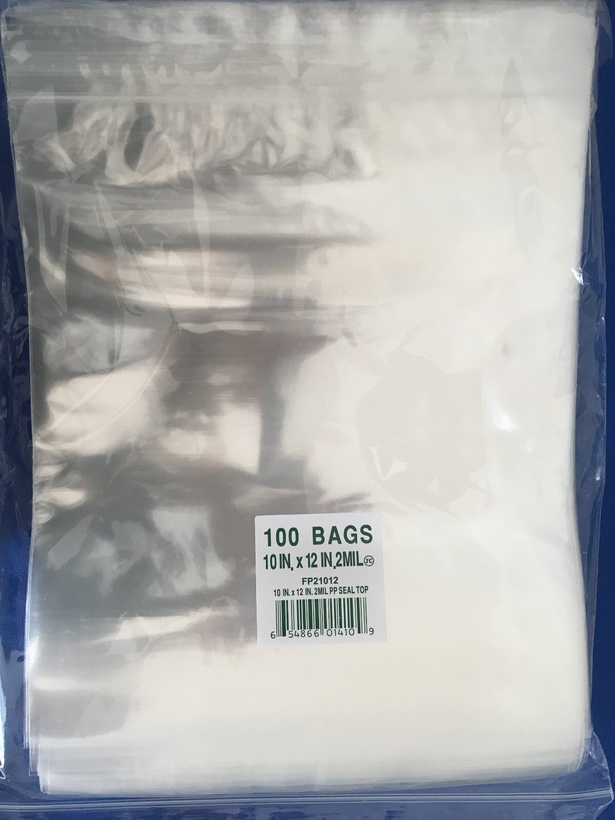 Clear Elkay Plastics Cello Reclosable Polypropylene Ziplock Hang-Hole Bags 2Mil