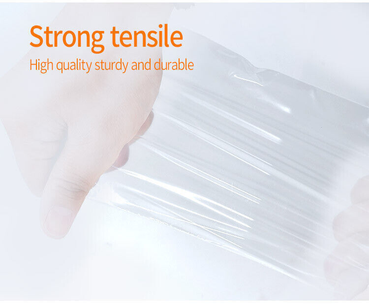 Clear Reclosable Seal Bag Plastic Poly Zipper Bags Zipper W/Hang Hole 4Mil THICK