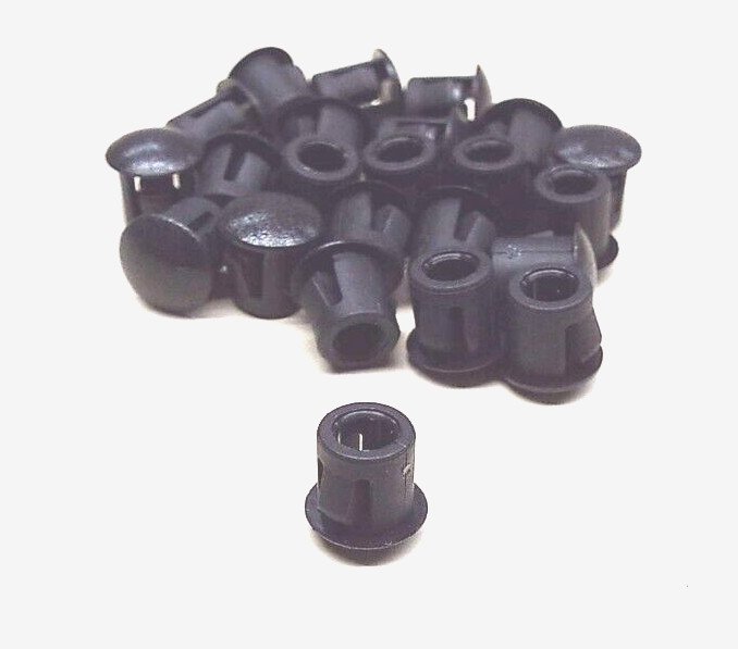 x25 ESSENTRA 62MP0250 1/4″ HOLE CAP DOME PLUG BLACK PLASTIC NYLON HEYCO STYLE