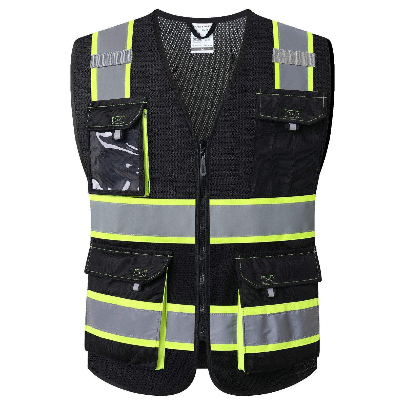JKSafety Hi Vis Reflective Safety Vests for Men Women High Visibility Vest wi…