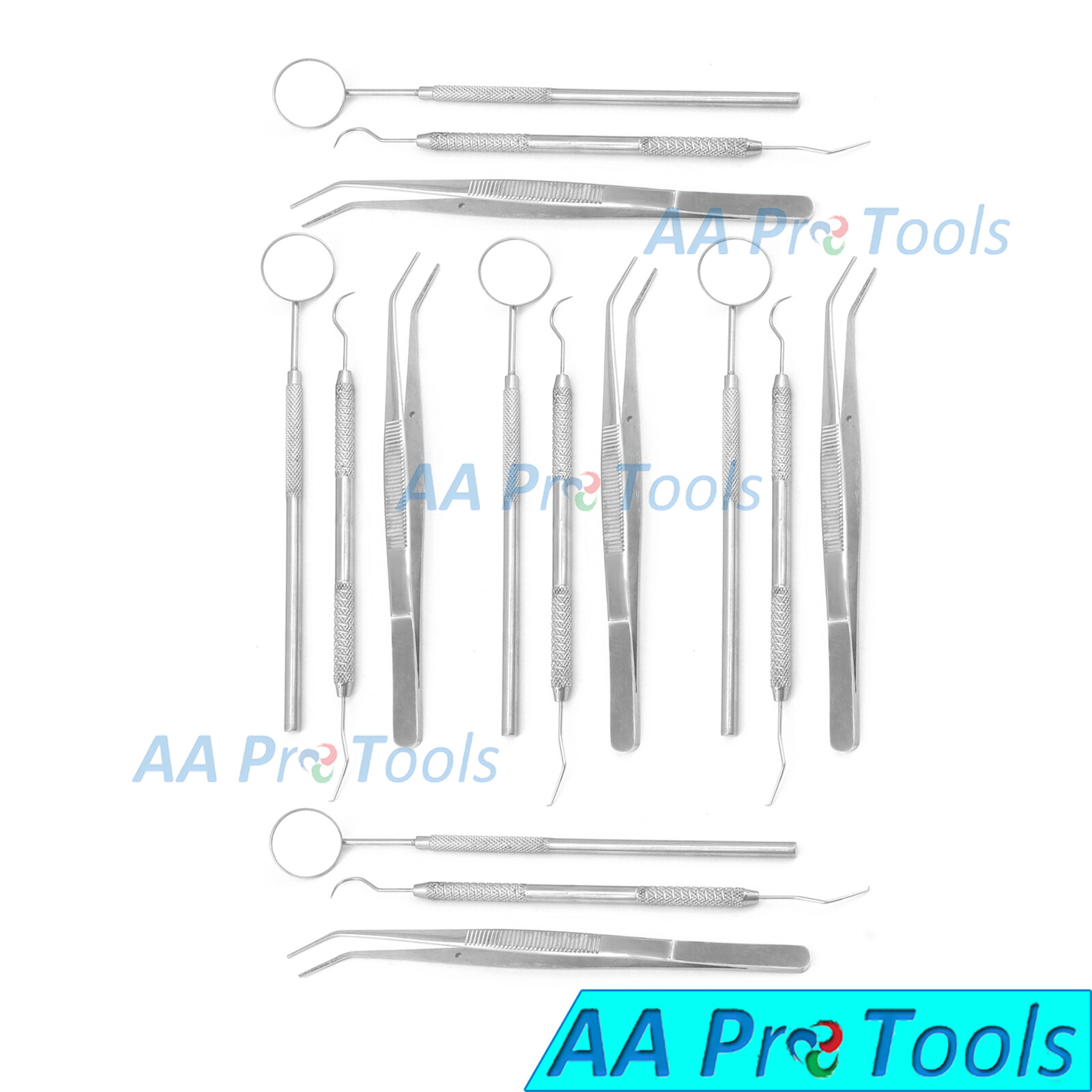 5 Kits Dental Basic Examination Set (15pcs) High Quality