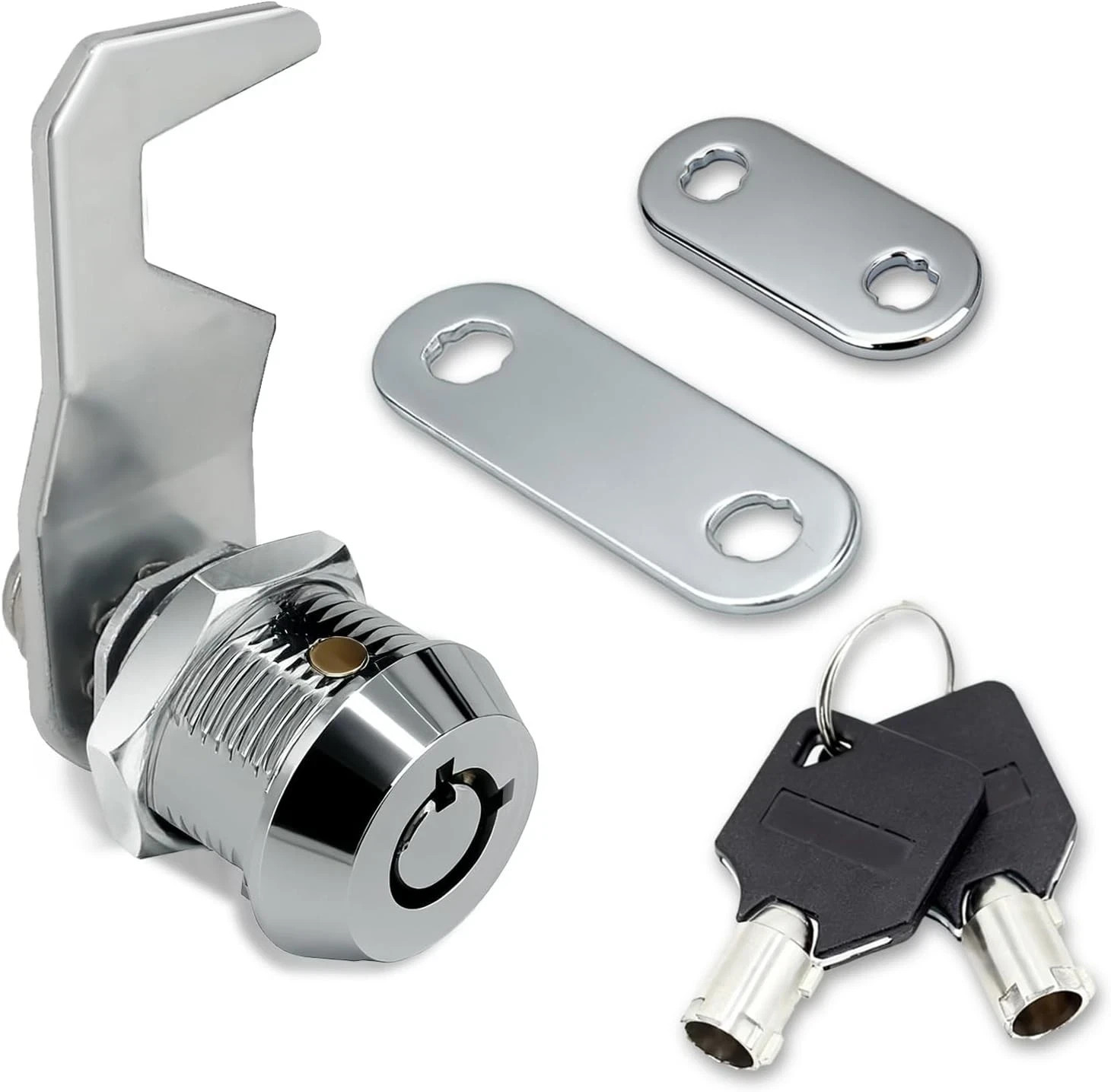 US General 5/8 Inch Black Toolbox Lock Replacement, Keyed Alike Cabinet Cam