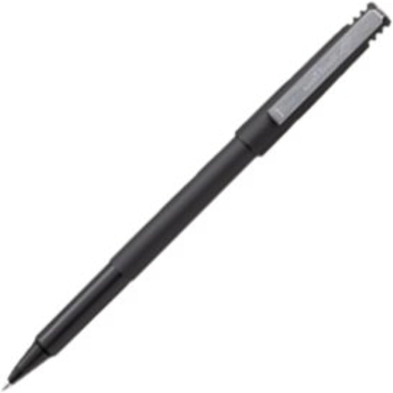 uniball Roller Rollerball Pens, Micro Point (0.5mm), Black, 12 Pack