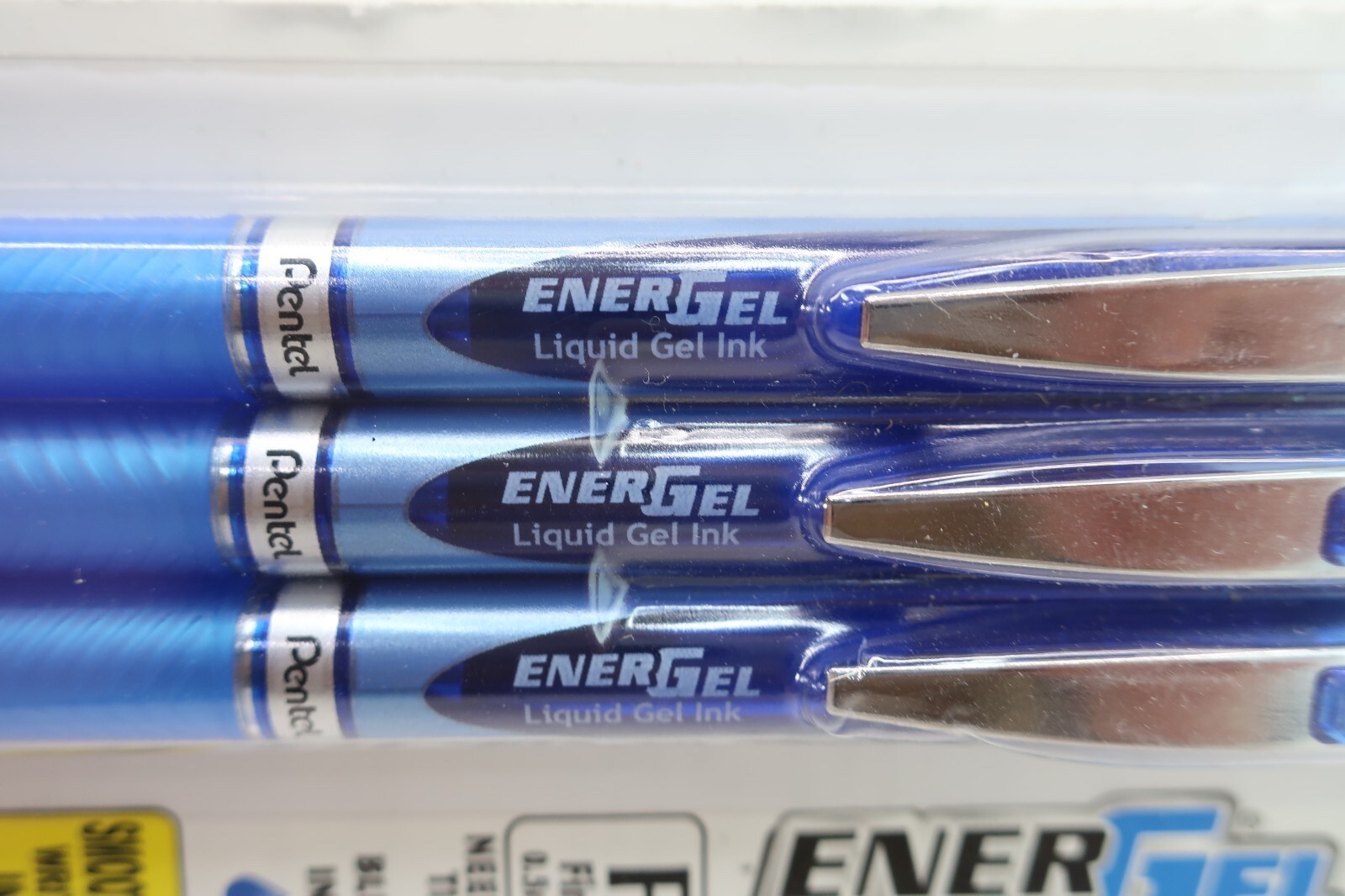 Pentel EnerGel RTX 4 PACK Liquid Gel Pens 0.5mm Fine – Needle Tip – Blue Ink 4pk