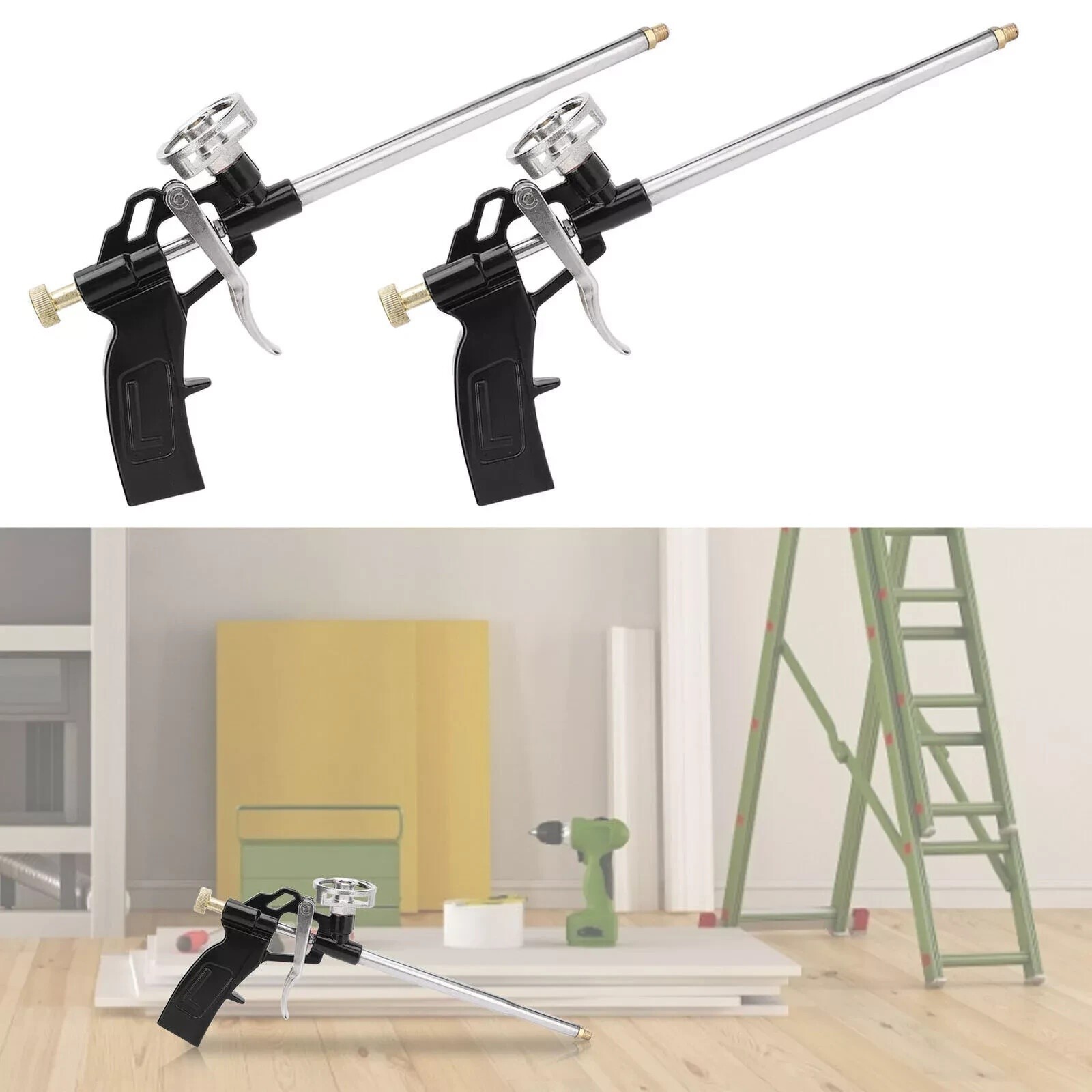 2Pcs Insulation Expanding Filling Sealing Applicator Tool Spray Foam Gun – #jg