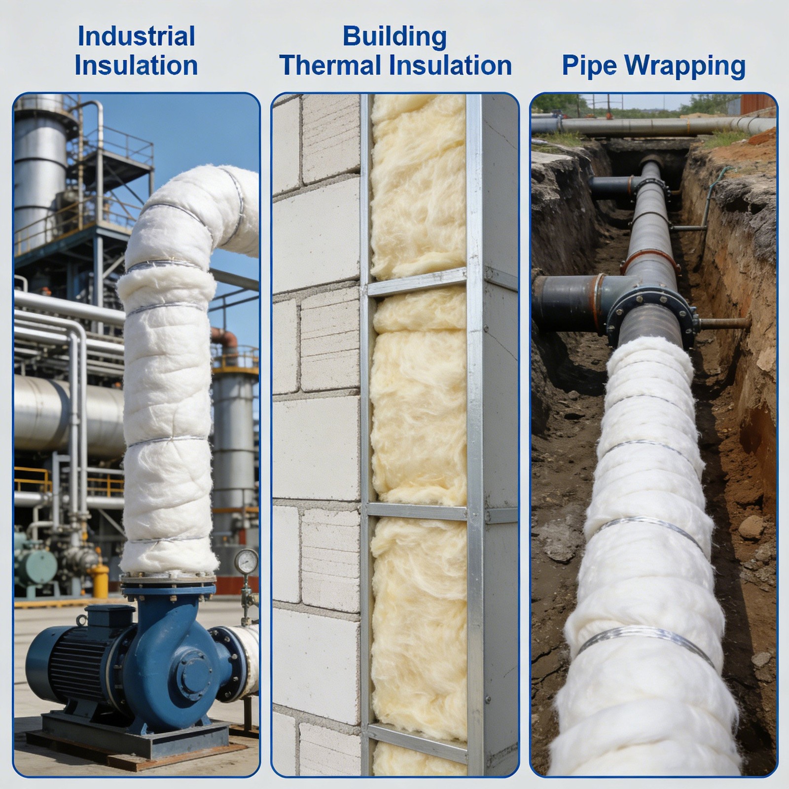 MODIGT 16″x24″ Long Service Life Ceramic Fiber mat for Industrial Pipes