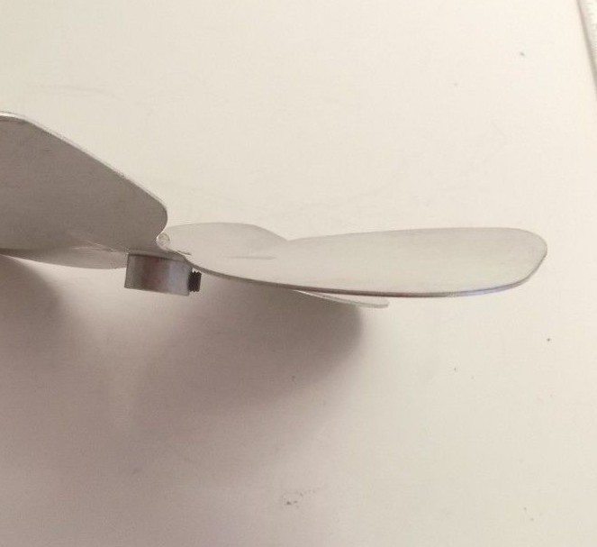 AIR DRIVE 6-1/2″ Diameter x 3/16″ Bore Fan Blade – 4 Wing Aluminum Fan Blade CW