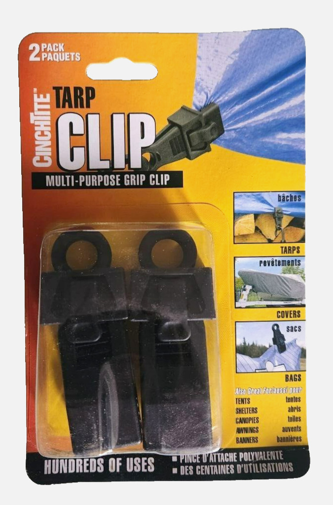 Homax 2 Count Tarp Clip, Cinch Tite Grip Clip
