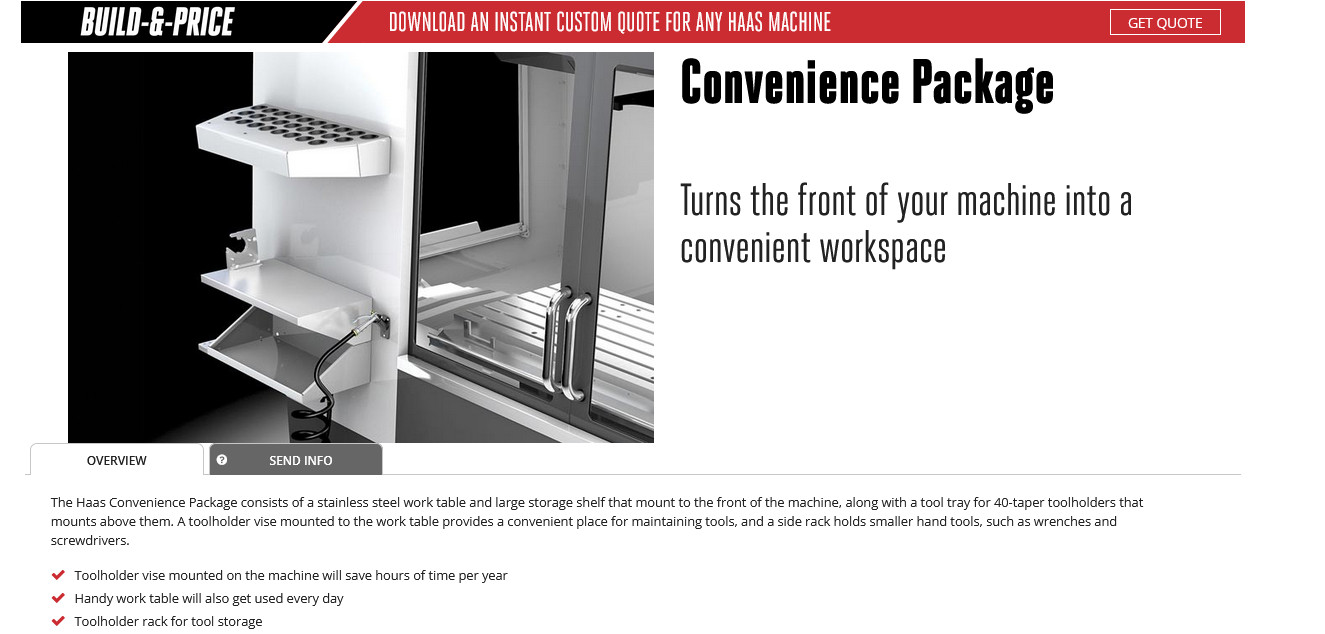 HAAS Convenience Package (NEW)