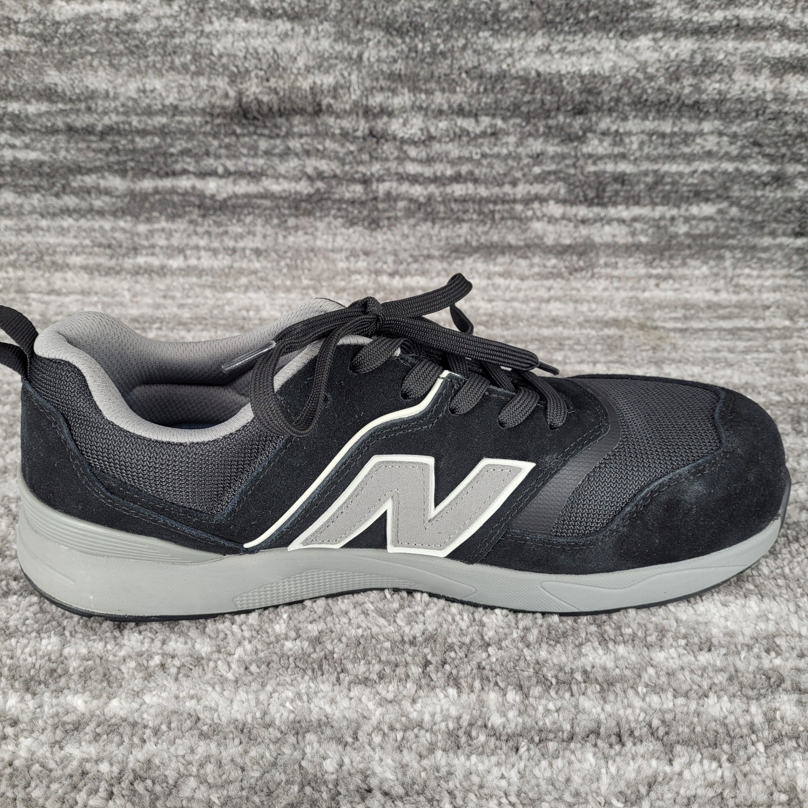 New Balance Men Composite Toe Work Shoes Black Grey MUELEHBG Size 12