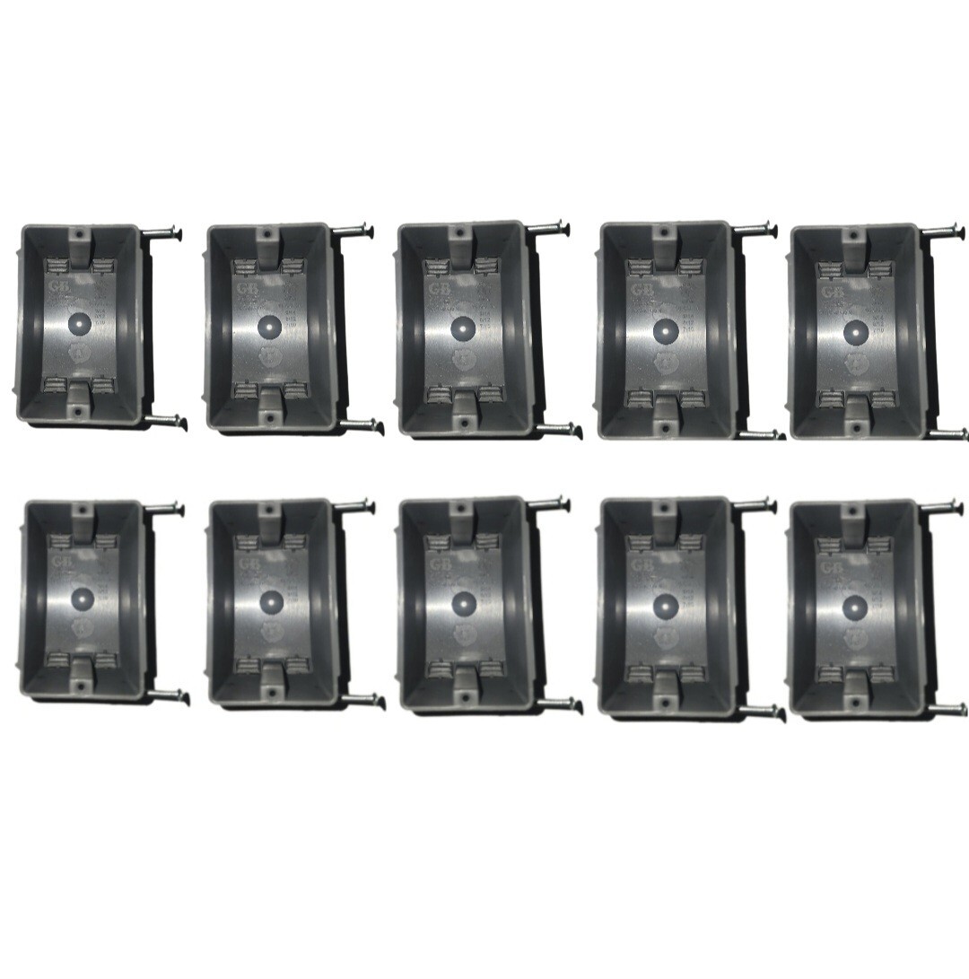 18 cu. in. 1-Gang New Work Electrical Switch/Outlet Box (10 Pack)