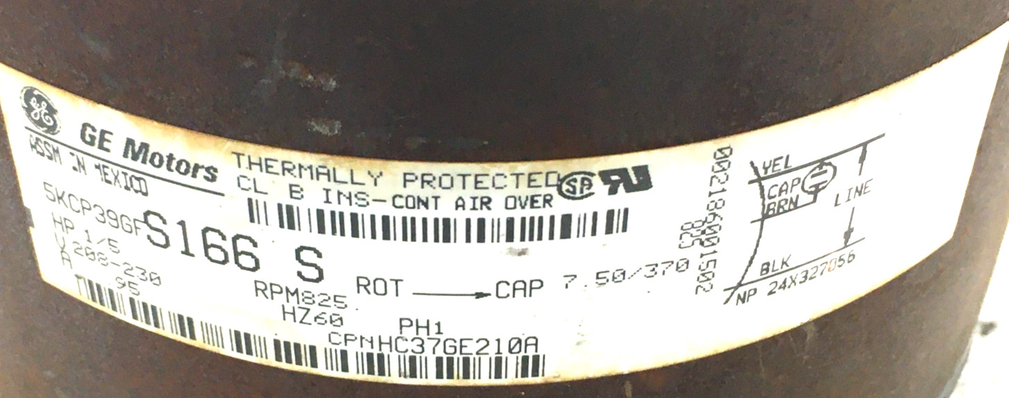 GE 5KCP39GFS166S Carrier HC37GE210A Condenser Fan Motor 1/5 HP 230V used #MP527