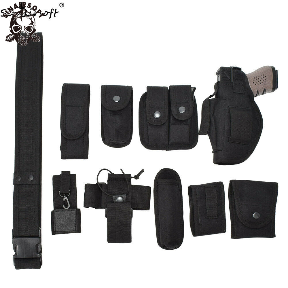 Tactical Police Security Guard Modular Law Enforcement Equipment Duty Belt TAN