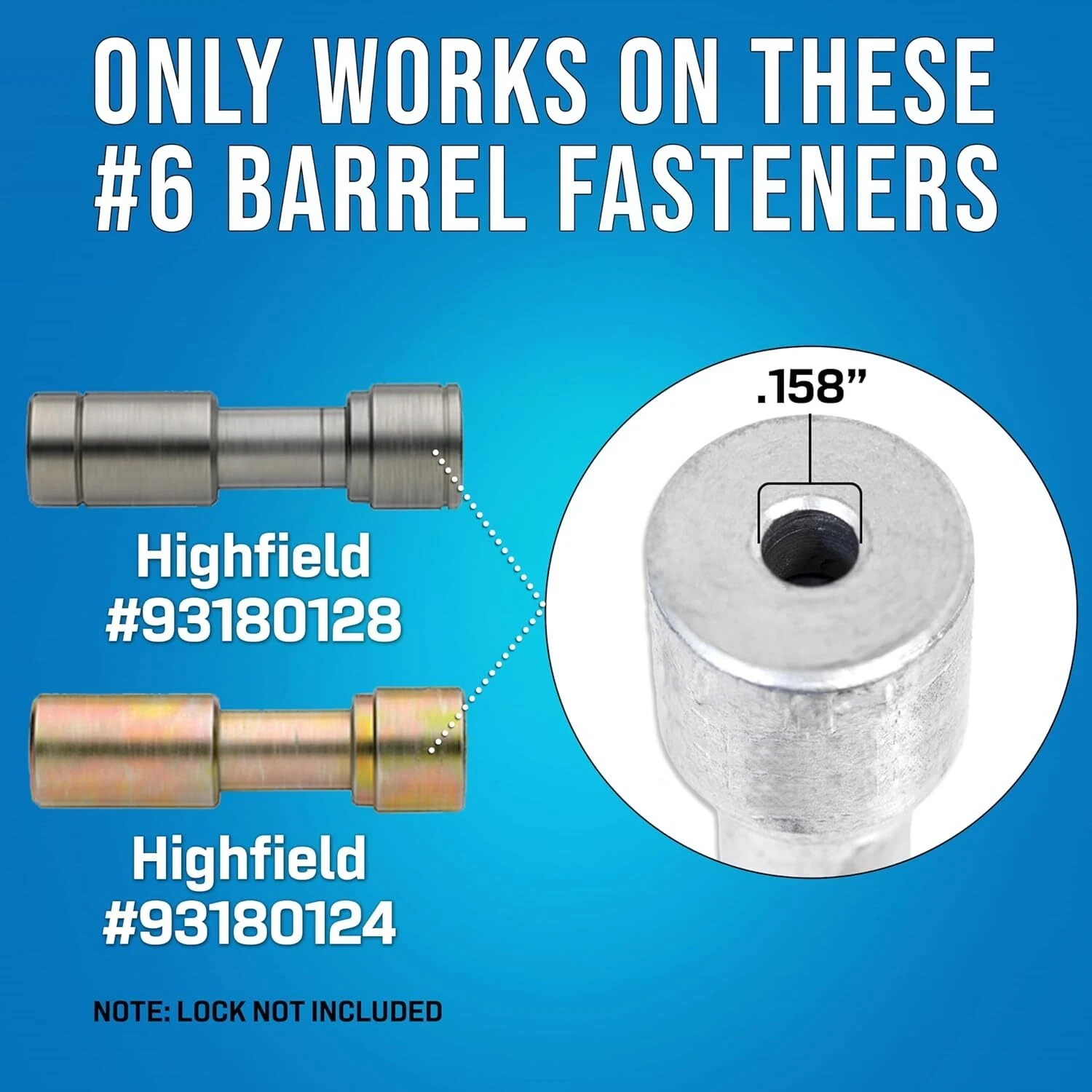 Highfield Barrel Lock Plunger Key Electric Gas Water Utility Meter Tool
