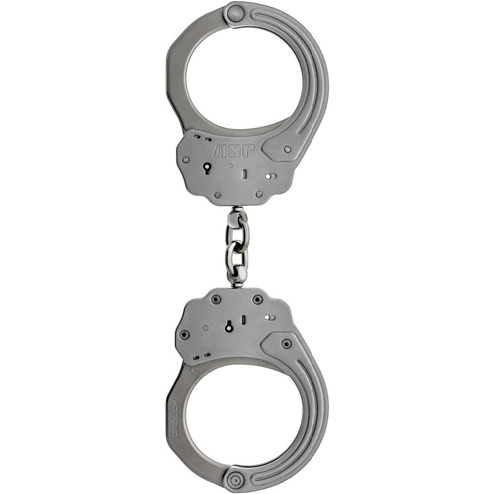 ASP 56100 Sentry Handcuffs Chain-Linked Stainless Steel Restraints & Key –