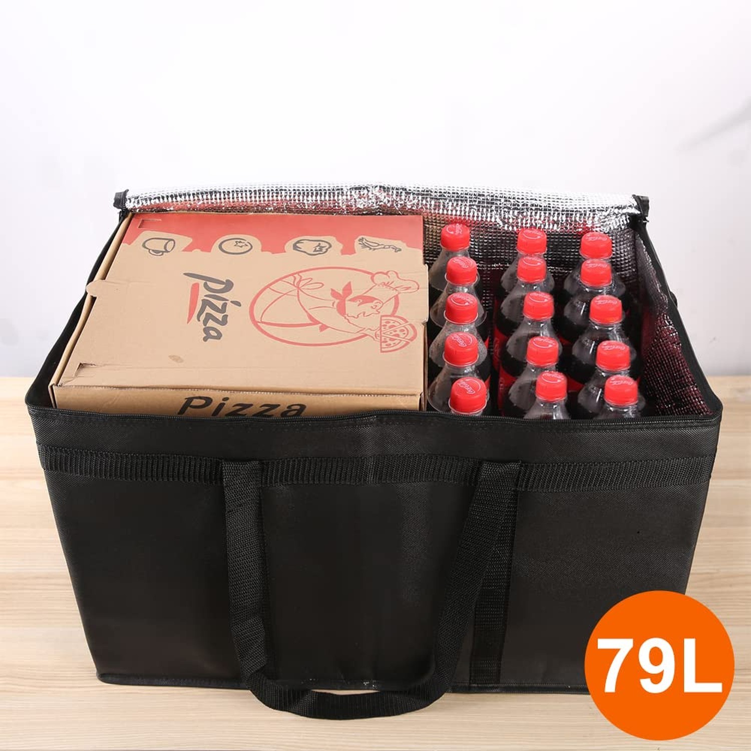 Bodaon 5-Pack Insulated Food Delivery Bag for Hot and Cold Meal, XXX-Large, G…