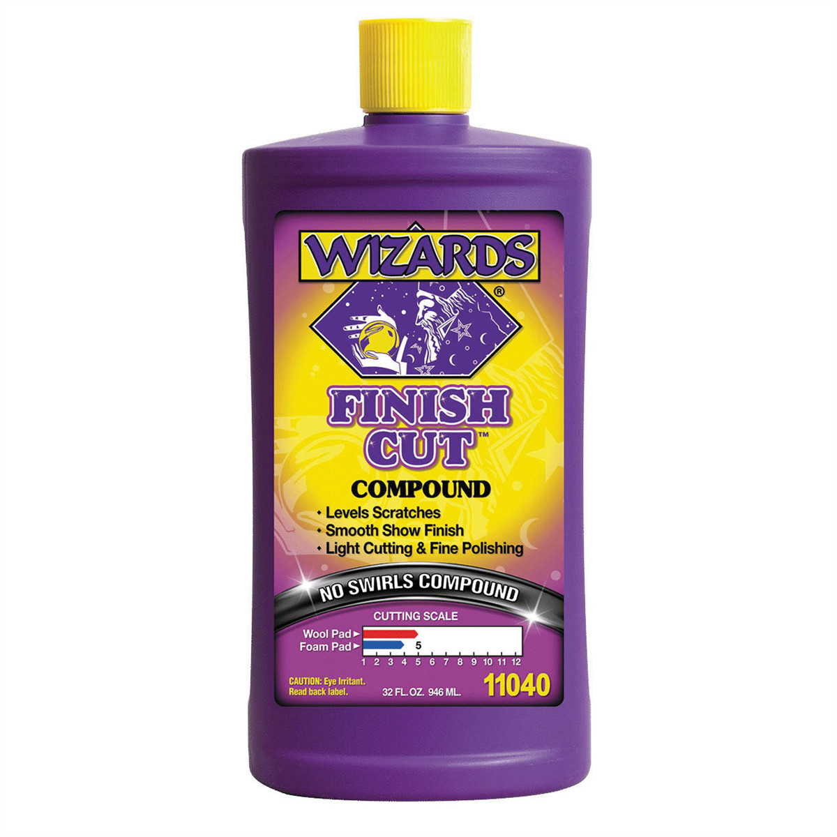WIZ.11040 Wizards Products FINISH CUT 11040 One Step Compound, 32 oz Bottle, Hi